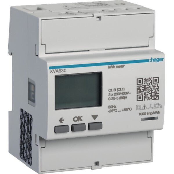 Hager 3ph-Zähler Ladestation-Dynamikm XVA630